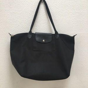 Longchamp Large Pliage Neo Nylon & Leather Tote